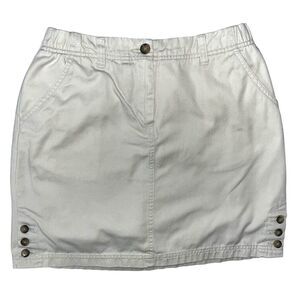 Lands’ End khaki short skort‎ 6P